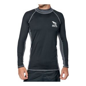IST ProLine Unisex Long Sleeve Spandex Rash Guard UV Protection XL Black Gray